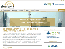 Tablet Screenshot of congressoabvcap.com.br